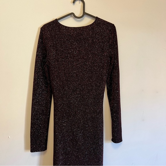 FLASH SALE 24H ✨Beautiful Mango Dress. Long sleeve midi bodycon ruched dress - Picture 5 of 5